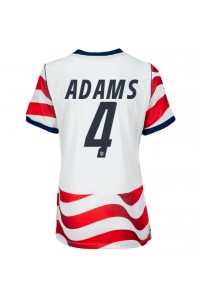 Yhdysvallat Tyler Adams #4 Jalkapallovaatteet Naisten Kotipaita MM-kisat 2026 Lyhythihainen